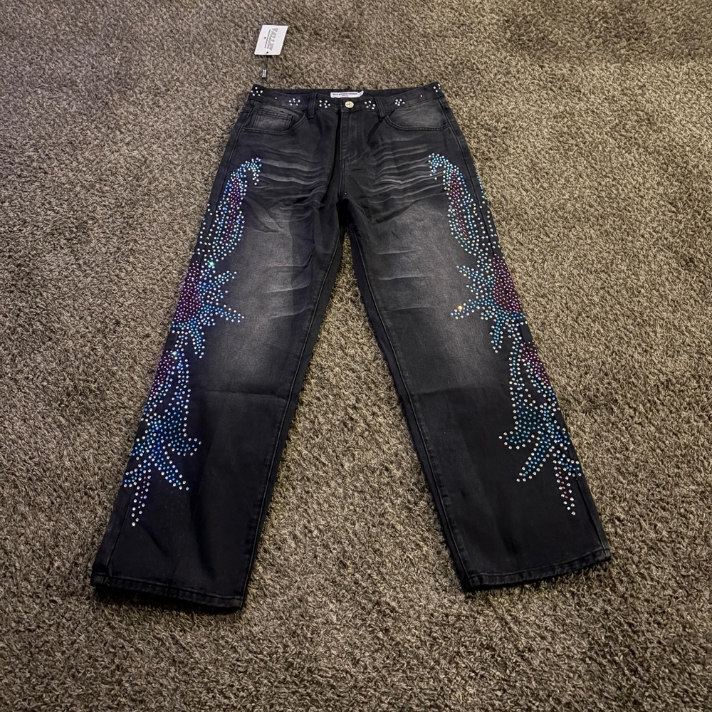 Vale Forever Tsunami Denim 'Black' Pants